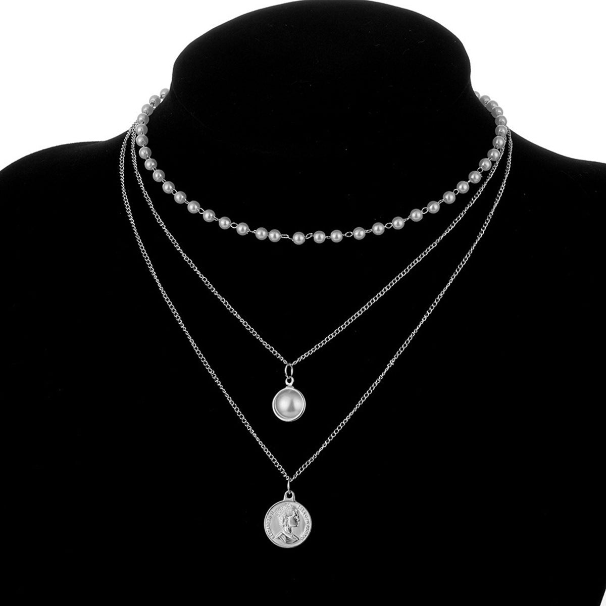 South Korea Niche Women's Simple Elegant Pearl Pendant Necklace