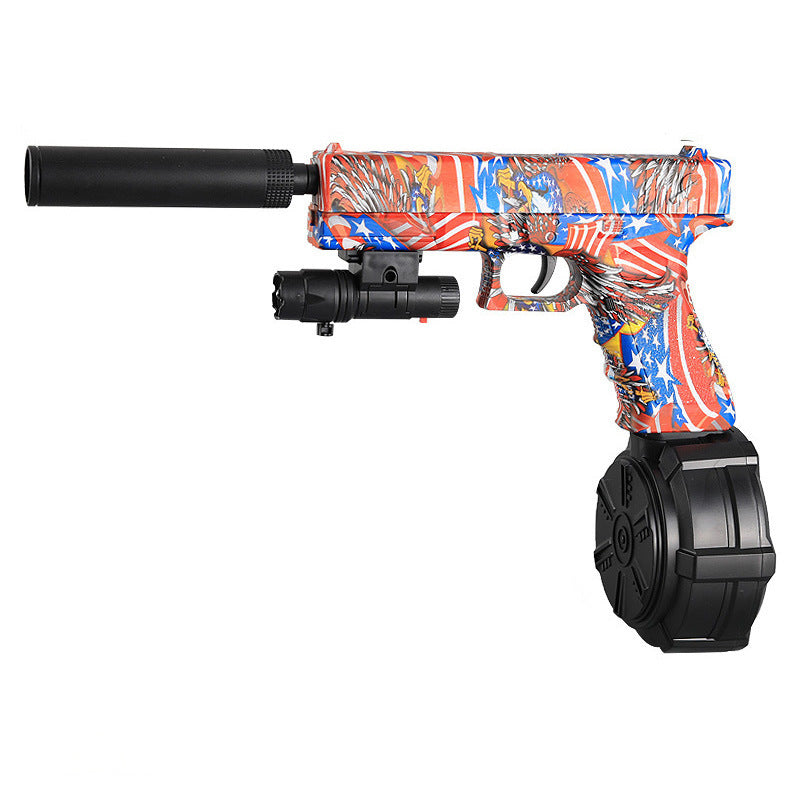 Toy Gun Electric Continuous Hair Crystal Boy Graffiti Gun