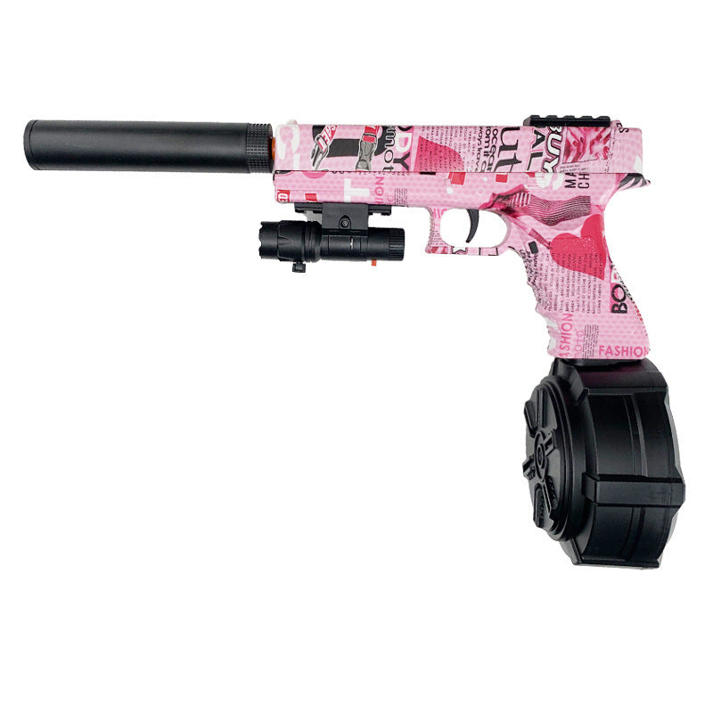 Toy Gun Electric Continuous Hair Crystal Boy Graffiti Gun